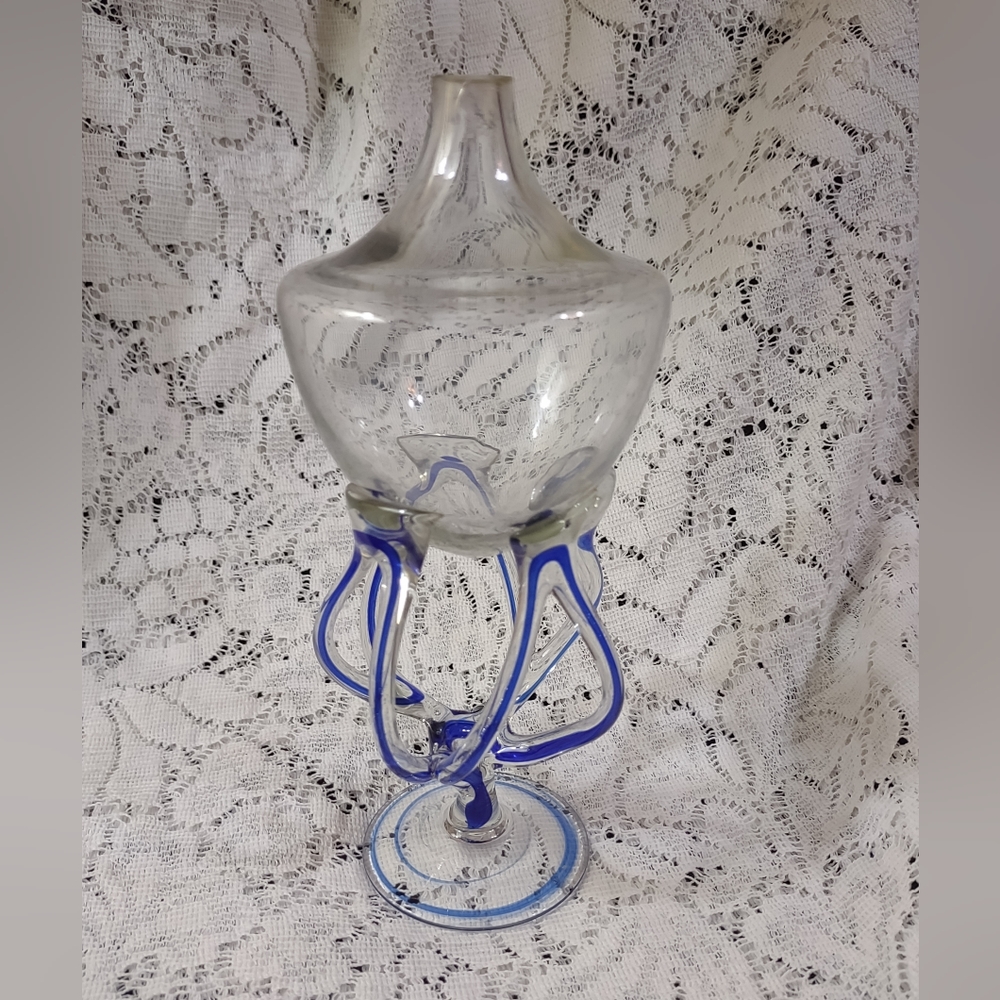Vintage hand blown oil burner by Jozefina Krosno